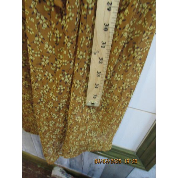 Liberty Lane size M sheer dress overlay ditsy flower floral print fall color tie - Picture 4 of 9